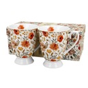 Porcelánové hrnčeky DUO FLORAL set 2x300ml