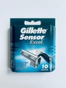 Nástavce na žiletky pre žiletky Gillette Sensor Excel, 10 ks, originál