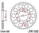 Zadné ozubené koleso Jt 4350 45 Honda Vt 600C Shadow 90-0