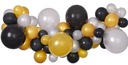 Girland Balloons Black Gold Silver Birthday