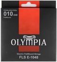 OLYMPIA FLS E LEŠTENÉ STRUNY ELEKTRICKÉ gitary 10-48 FLATWOUND