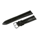 Remienok na hodinky 20MM BLACK Crocodile Leather XL LONG