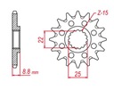 Predné ozubené koleso GROSSKOPF 1248 12 BETA '12-21 KTM