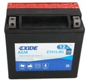 EXIDE BIKE YTX14-BS 12V 12AH 200A UVEDENÝ