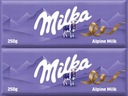 Milka Alpská mliečna čokoláda sada 250g x2