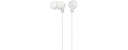 Slúchadlá handsfree mikrofón MDR-EX15AP White