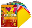 Hrubý papier do kopírky A4 60k mix 12 farieb 210g