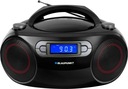 RÁDIO BOOMBOX PREPOJENÉ S BATÉRIOU FM MP3 USB AUX