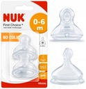 NUK FC+ silikónový ČUSÍK na FĽAŠU 0-6m M -2 ks