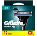 12 x GILLETTE MACH3 náhradné nože nožov Original--A