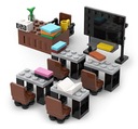 Škola: lavice, lavice, tabuľa - mini LEGO set