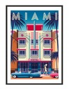 OBRAZOVÝ PLAGÁT V RÁME 33x43 cm Miami P1277