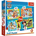 Trefl Puzzle Veselý tím Paw Patrol 4v1