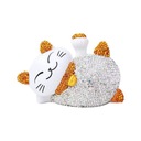 Solar Lucky Cat Ornaments Drahokam Squatting Ko