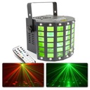 Bodové svietidlo DERBY 4x LED 3W RGBW stroboskop DMX laser