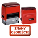 Známka OSOBNE ZNÁME rôzne farby odleskov Wagraf B2s 38x14mm