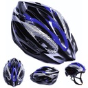 Pánska dámska cyklistická prilba BLUE BLACK nastaviteľná cyklistická M L 54-62cm