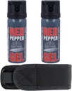 Red Pepper Gel obranný paprikový sprej - 50 ml kornútkový SET 2 ks + Púzdro