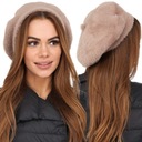 ALPACA BERET ČIAPKA TEPLÝ HRUBÝ MOCHA 2216