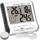 METEOROLOGICKÁ STANICA POČASIE TEPLOMER HYGROMETER SENZOR VLHKOSTI LCD SONDA