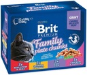 Brit Cat vrecúška 1200g FAMILY TANIERE (12x100g)