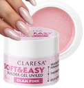 CLARESA SOFT & EASY NAIL BUILDING GEL S TIXotropiou GLAM PINK 90 G