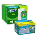 Swiffer Set Wet vreckovky 40ks + prachové handry z poschodí 36 ks