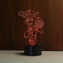 3D NOČNÁ LAMPA PAW PATROL CHASE 2 DARČEK NA DIAĽKU