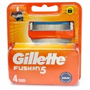 Gillette Fusion 5 Nože Náhradné čepele 4 kusy