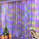 Svetelný záves 300 LED 3x3m viacfarebných lámp