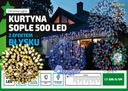 VONKAJŠIE CIELE 25m. FLASH 500LED SVETLÁ NA VIANOČNÝ STROMČEK