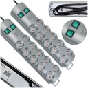 Predlžovací kábel Power Strip 10 zásuviek 3m kábel Sada 2 ks