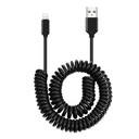 Pružinový USB - Lightning kábel pre telefón 1m