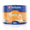 Verbatim DVD-R, matná strieborná, 43788, 4,7 GB, 16x, sp