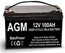 AGM BATTERY 12V 100Ah DEEP-CYCLE CAMPER UPS