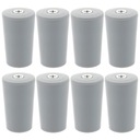 Svetlosivé 6X2,5X2,5 CM 8 ks Home Buffer Stoppers