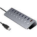 USB Hub 7x 3.0 + 1 rozdeľovač portov 5Gbps