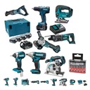 MAKITA COMBO SADA 8 NÁRADÍ 18V 5X5Ah ZADARMO