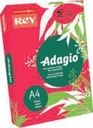 Kopírovací papier Adagio A4 160g, červený, 250 listov