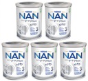 5x NAN 3 Optipro Plus upravené mlieko 800g