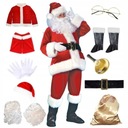 SANTA CLAUS VELUR PROFESSIONAL VIP SET 11 KUSOV UNIVERZÁLNE DIVADLO