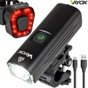 LED BICYKLE SVETLO USB SET ZADNÉ + PREDNÉ VAYOX