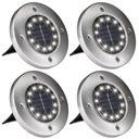 4x SOLÁRNE BEŽECKÉ ZÁHRADNÉ LAMPY 12 LED SVIETIDIEL