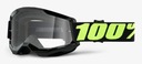 Okuliare 100% PERCENT STRATA 2 II NOFOG CROSS SOLAR BLACK FLUO