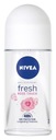 NIVEA DEODORANT FRESH ROSE TOUCH 48H ROLL-ON DÁMSKE 50 ml