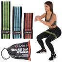 ELASTICKÉ CVIČNÉ TEPY 45-54,5 kg HIP BAND HMS 3 ks