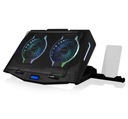 Chladiaca podložka pod notebook CF21 RGB SILENT FAN Čierna