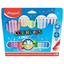 Trojuholníkové fixky Maped Colorpeps Long Life 18 farieb