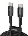 TOOCKI USB-C KÁBEL 3 metre PD 100W PRE RÝCHLE NABÍJANIE A PRENOS DÁT