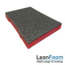 LeanFoam grafitovo-červená - pena/vložka pre Qbrick System Pro Box 130 2.0